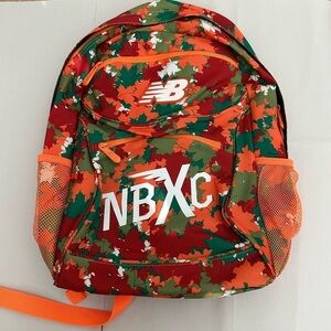 New Balance X Cross Country Backpack Outdoors Hiking Travel Orange Camo NBXC